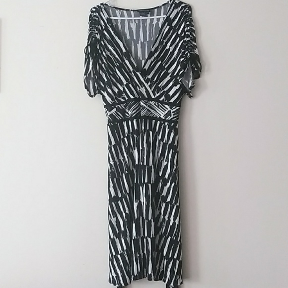 Morgan Mcfeeters Sz 14W Black & White Dress - Picture 3 of 5